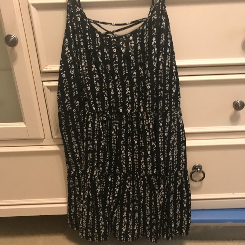 Open back, summer floral dress